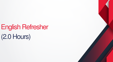English Refresher - 2 hours (.2 CEUs)