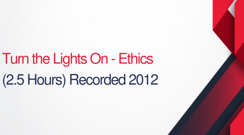 Ethics-Turn The Lights On - 2.5 hours (.25 CEUs)