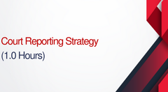 Court Reporting Strategy